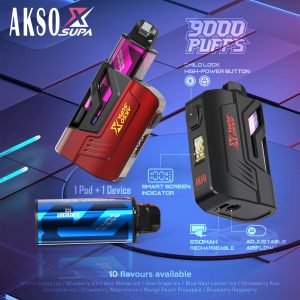 akso supa x 9000 puffs pod system kit