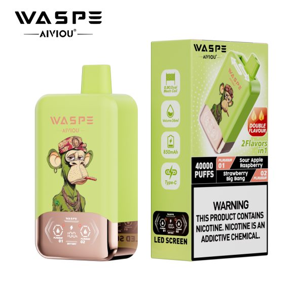WASPE Aiviou Double Flavor Disposable Vape 40000 Puffs - Image 2