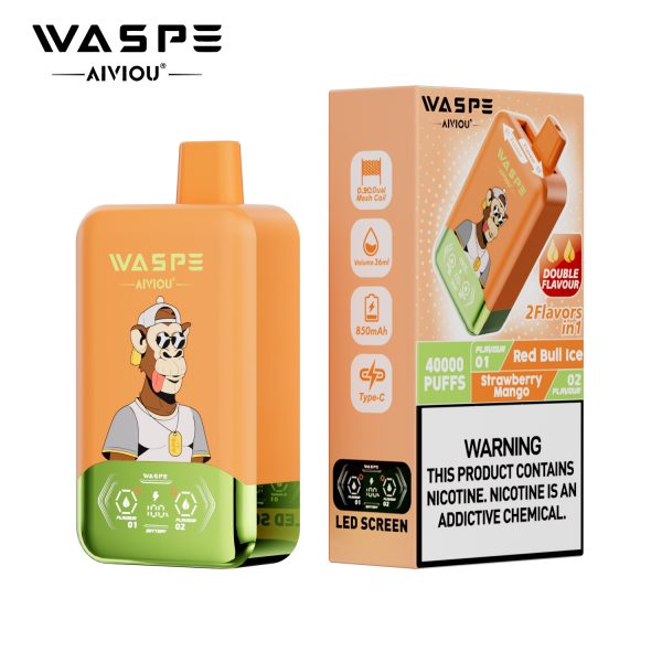 WASPE Aiviou Double Flavor Disposable Vape 40000 Puffs - Image 3