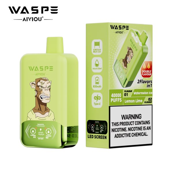 WASPE Aiviou Double Flavor Disposable Vape 40000 Puffs - Image 4