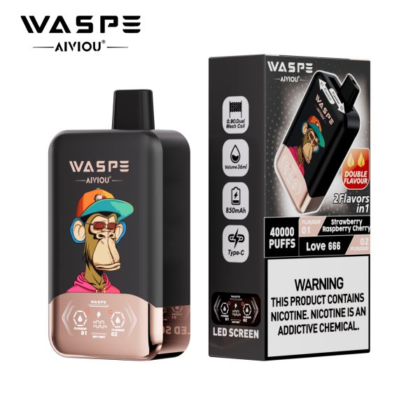 WASPE Aiviou Double Flavor Disposable Vape 40000 Puffs - Image 5