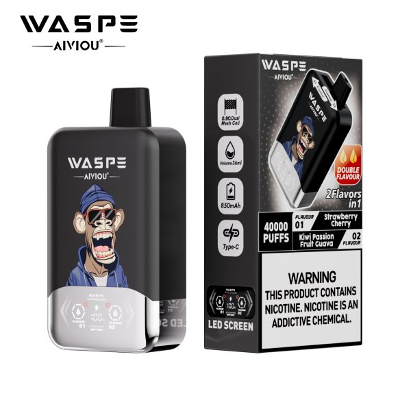 WASPE Aiviou Double Flavor Disposable Vape 40000 Puffs - Image 6