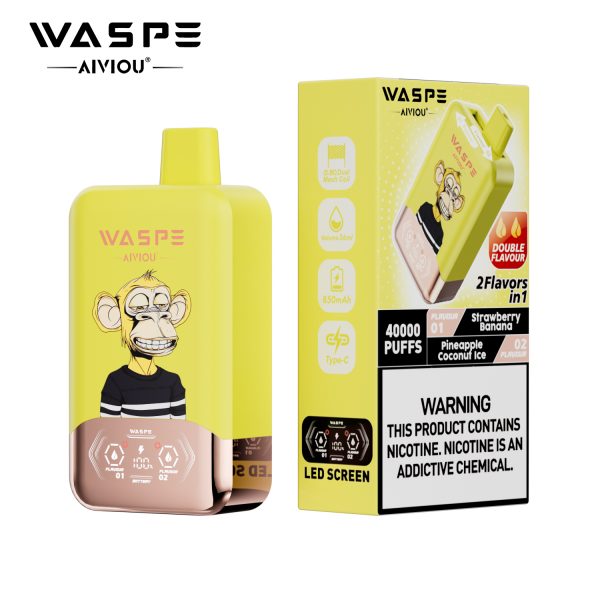 WASPE Aiviou Double Flavor Disposable Vape 40000 Puffs - Image 7