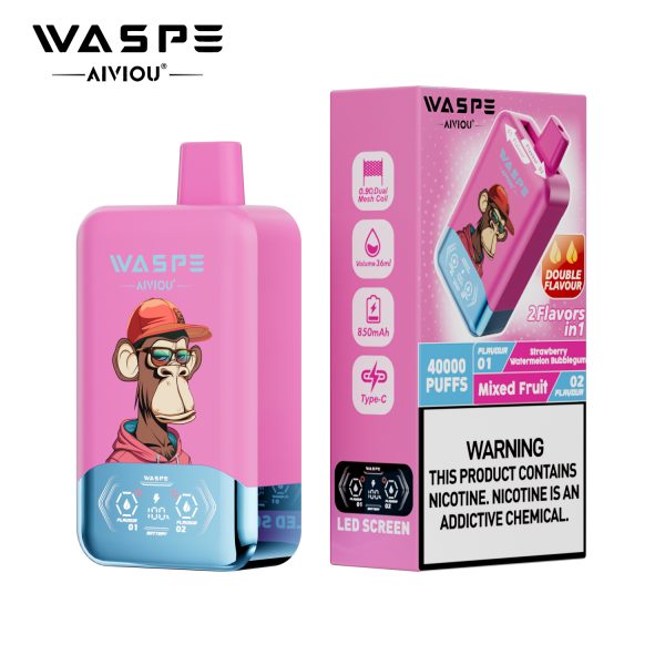 WASPE Aiviou Double Flavor Disposable Vape 40000 Puffs - Image 10