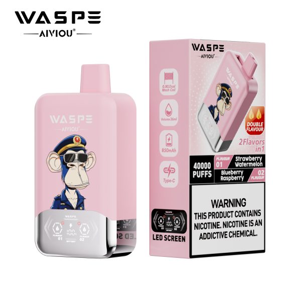 WASPE Aiviou Double Flavor Disposable Vape 40000 Puffs - Image 11