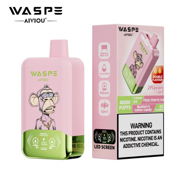WASPE Aiviou Double Flavor Disposable Vape 40000 Puffs - Image 12