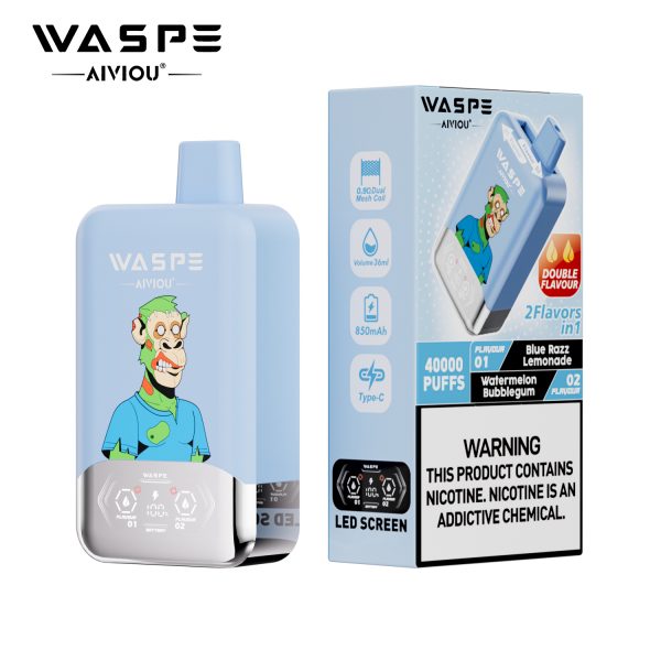 WASPE Aiviou Double Flavor Disposable Vape 40000 Puffs - Image 13