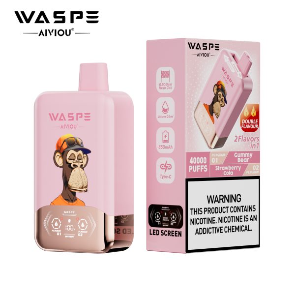 WASPE Aiviou Double Flavor Disposable Vape 40000 Puffs - Image 18