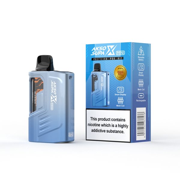 Akso Supa X Mini 2ml 600 Puffs Prefilled Pod Kit 20mg - Image 7