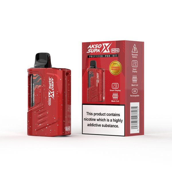 Akso Supa X Mini 2ml 600 Puffs Prefilled Pod Kit 20mg - Image 8