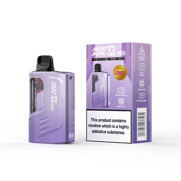 Akso Supa X Mini 2ml 600 Puffs Prefilled Pod Kit 20mg - Image 10