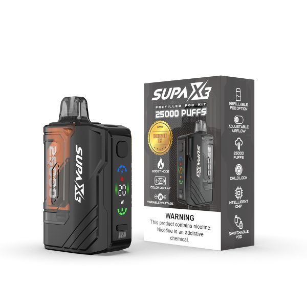 AKSO Supa X3 Refill & Prefilled 25000 puffs Vape kit - Image 5