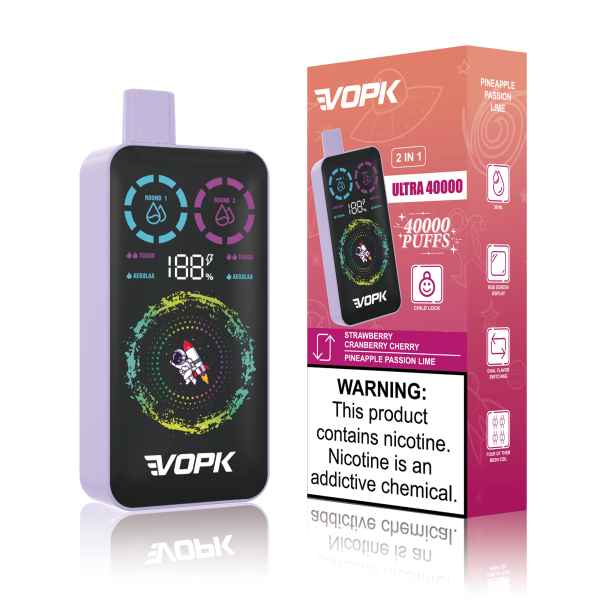 VOPK Ultra 2-in-1 Disposable Vape 40000 puffs - Image 2
