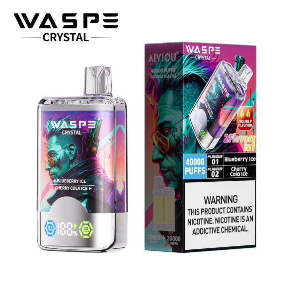 Waspe Crystal 2 in 1 Disposable Vape 40k Puffs - Image 2