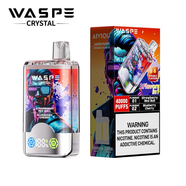 Waspe Crystal 2 in 1 Disposable Vape 40k Puffs - Image 11