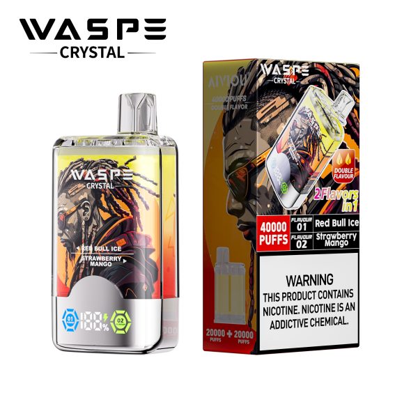 Waspe Crystal 2 in 1 Disposable Vape 40k Puffs - Image 12