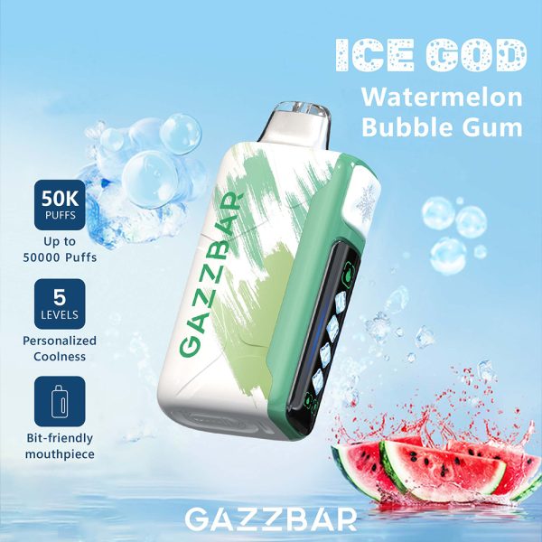 Gazzbar Ice God Ice Control Disposable Vape 50k Puffs - Image 12