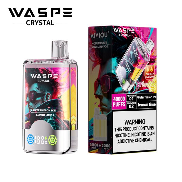 Waspe Crystal 2 in 1 Disposable Vape 40k Puffs - Image 13