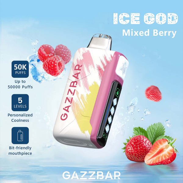 Gazzbar Ice God Ice Control Disposable Vape 50k Puffs - Image 13