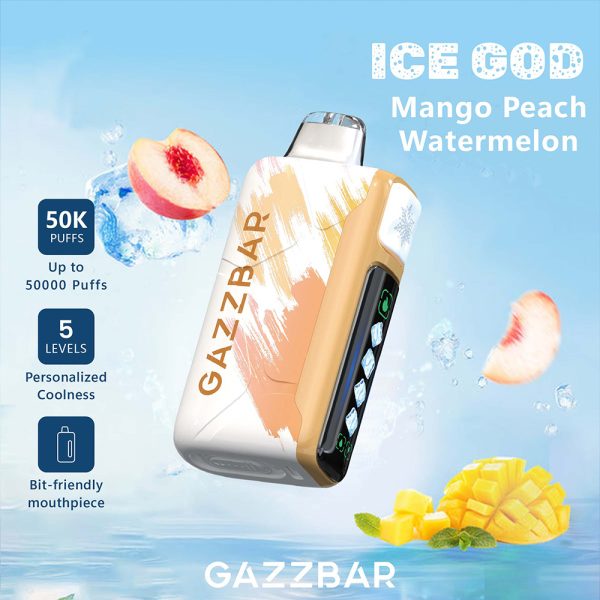 Gazzbar Ice God Ice Control Disposable Vape 50k Puffs - Image 16