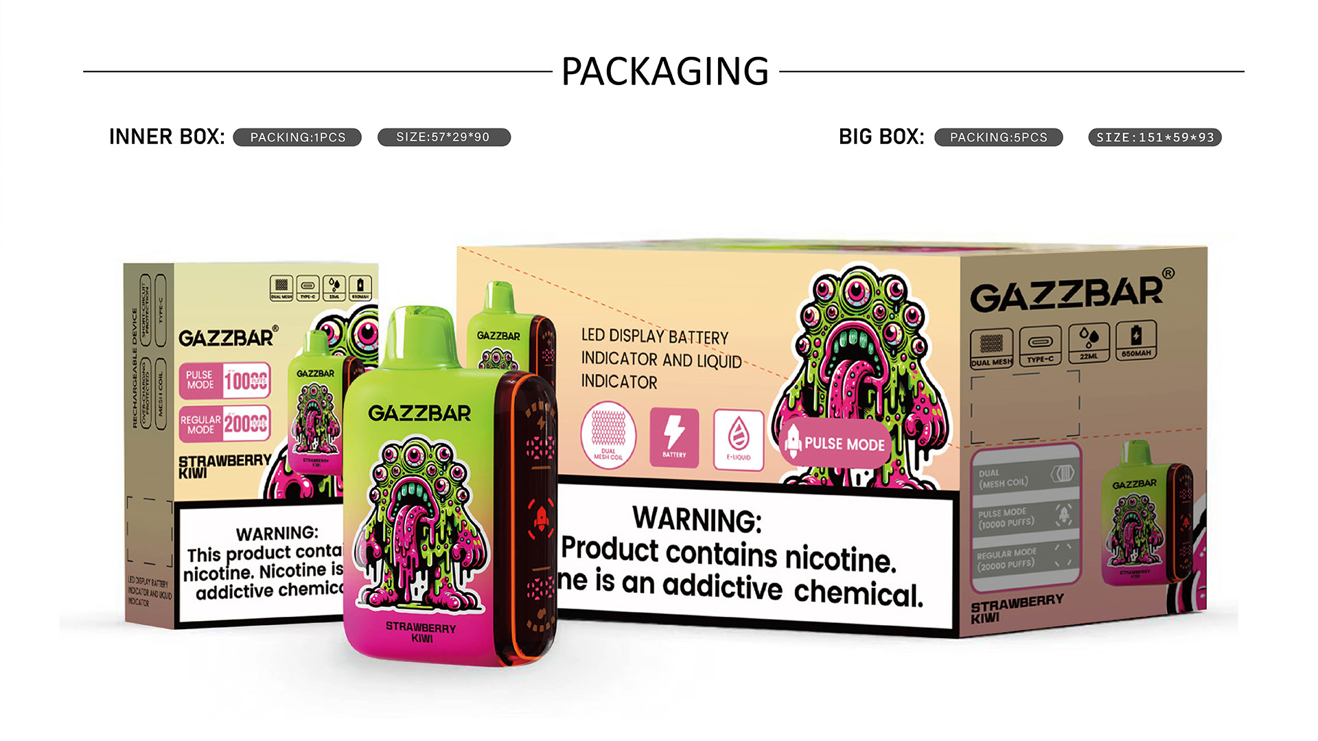 gazzbar rocket packaging