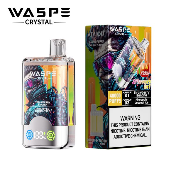 Waspe Crystal 2 in 1 Disposable Vape 40k Puffs - Image 5