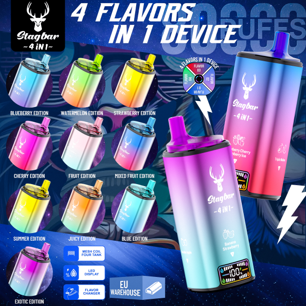 Stag Bar 4 in 1 Flavor 80k Puffs Vape Device - Image 8
