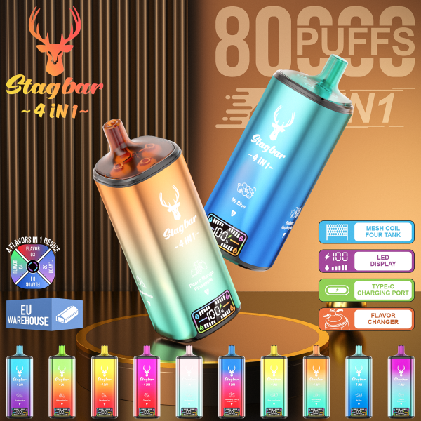 Stag Bar 4 in 1 Flavor 80k Puffs Vape Device - Image 5
