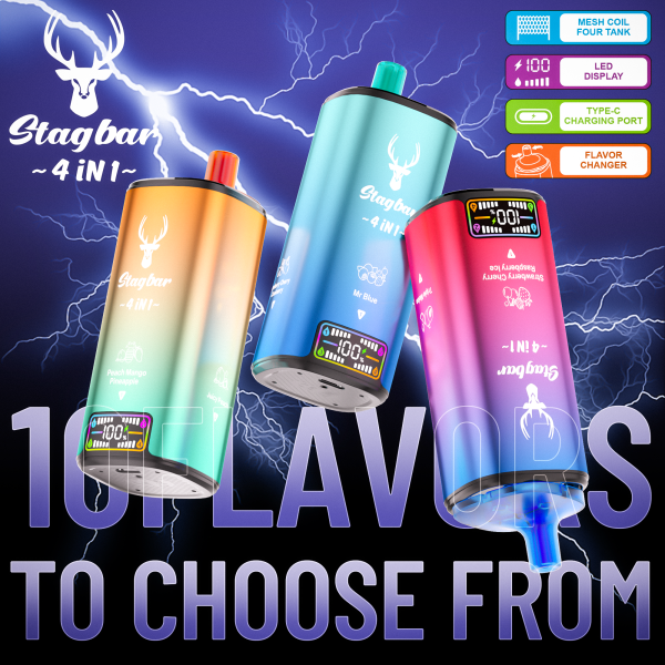 Stag Bar 4 in 1 Flavor 80k Puffs Vape Device - Image 3