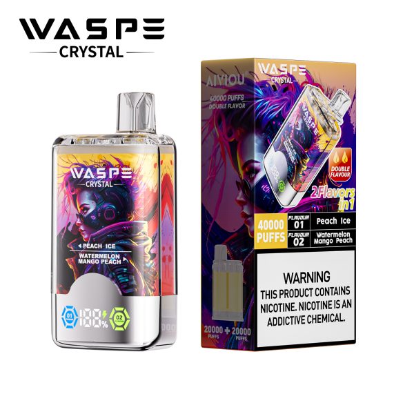 Waspe Crystal 2 in 1 Disposable Vape 40k Puffs - Image 6