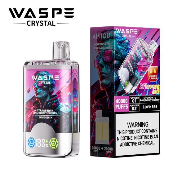 Waspe Crystal 2 in 1 Disposable Vape 40k Puffs - Image 7