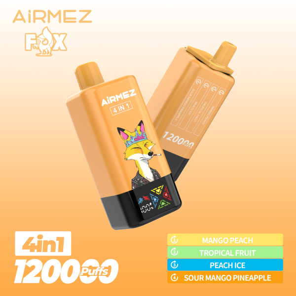 Airmez Fox 4 in 1 Disposable Vape 120k Puffs - Image 10