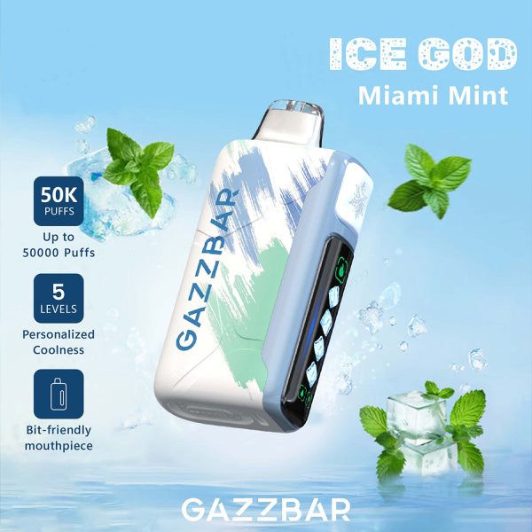 Gazzbar Ice God Ice Control Disposable Vape 50k Puffs - Image 8