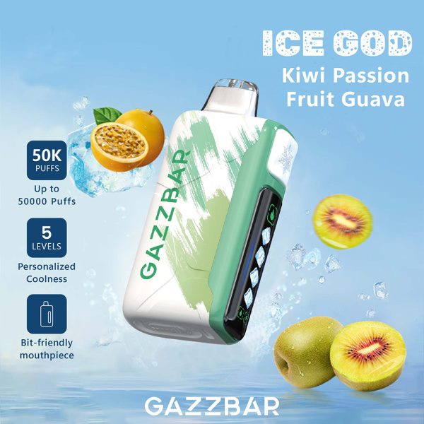 Gazzbar Ice God Ice Control Disposable Vape 50k Puffs - Image 10