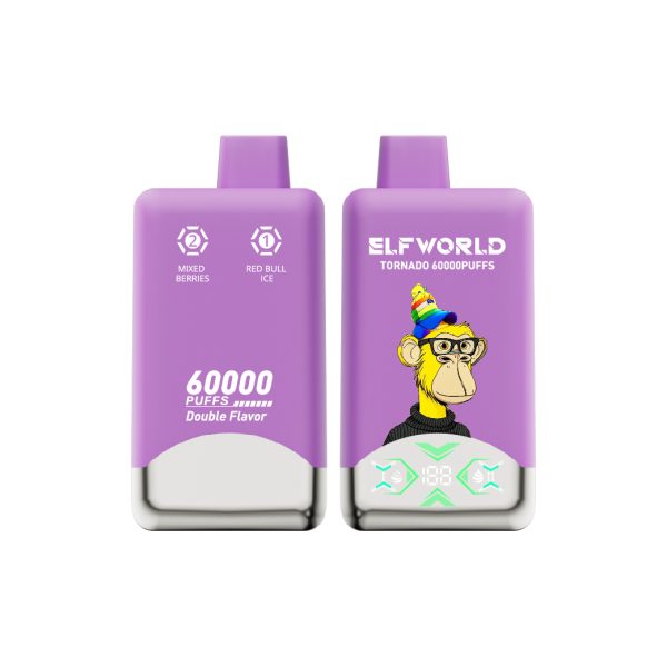 Elfworld Tornado 2 in 1 60K Puffs Disposable Vape - Image 13