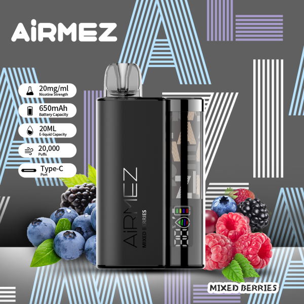 Airmez 20mg Nic Salt Disposable Vape 20K Puffs - Image 2