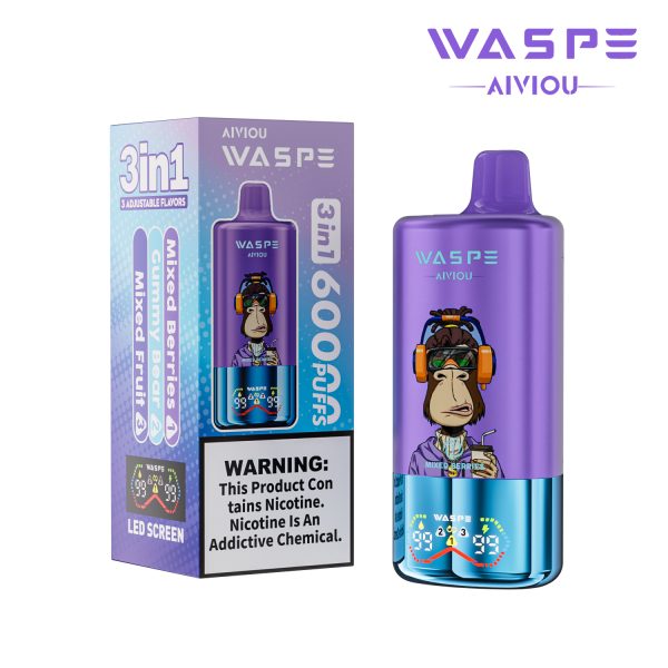 Waspe Aiviou 3 in 1 Disposable Vape 60k Puffs - Image 8