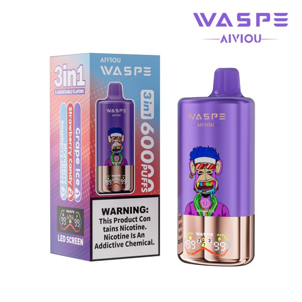 Waspe Aiviou 3 in 1 Disposable Vape 60k Puffs - Image 10