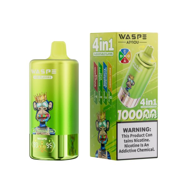 Waspe Aiviou 4 in 1 Disposable Vape 100k Puffs - Image 13