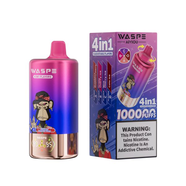 Waspe Aiviou 4 in 1 Disposable Vape 100k Puffs - Image 4