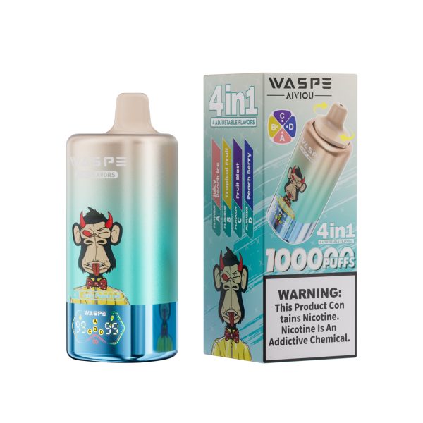 Waspe Aiviou 4 in 1 Disposable Vape 100k Puffs - Image 8