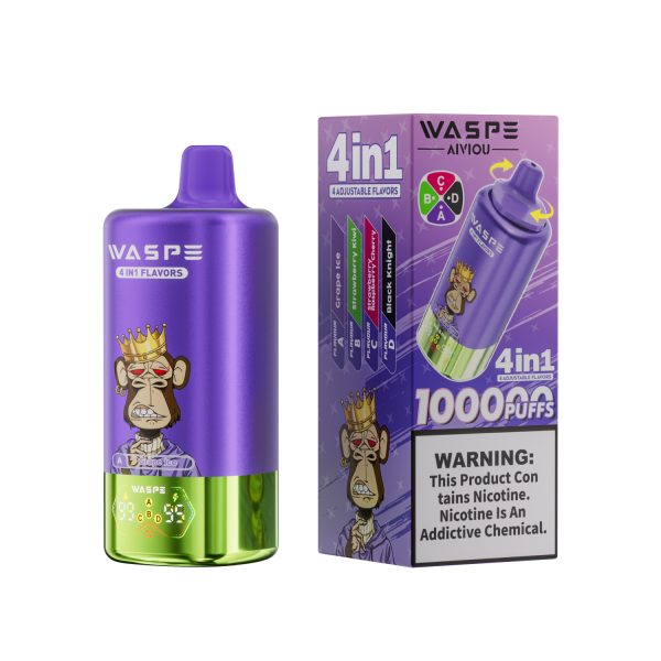 Waspe Aiviou 4 in 1 Disposable Vape 100k Puffs - Image 9